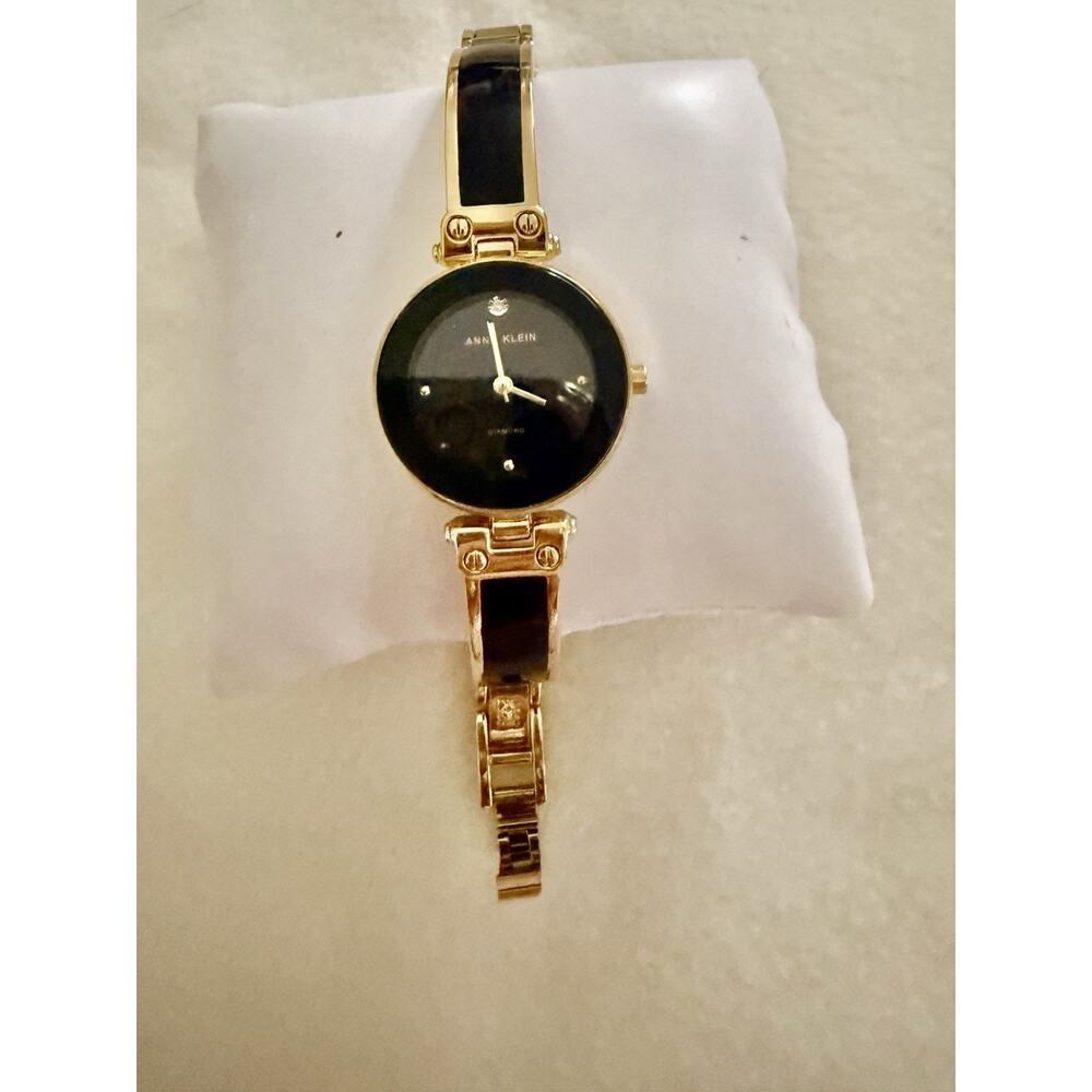 Anne Klein Women's Genuine Diamond Dial Bangle Watch Brand New